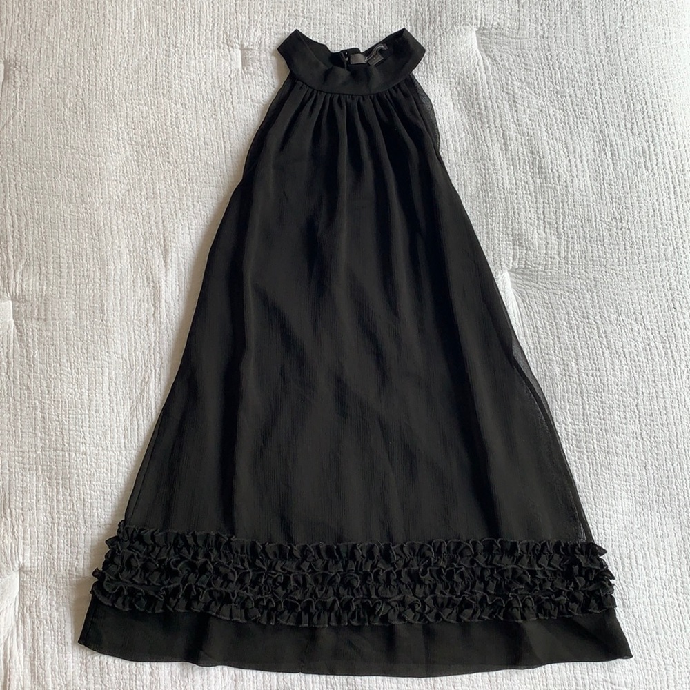 Black Ruffle Top/Dress